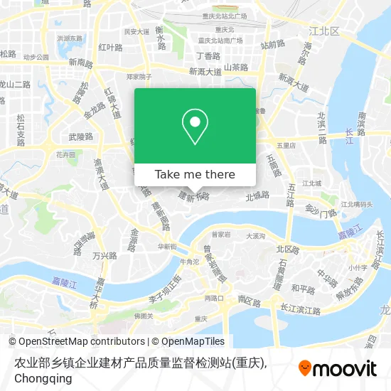 农业部乡镇企业建材产品质量监督检测站(重庆) map