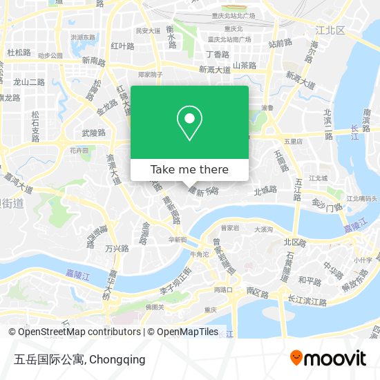 五岳国际公寓 map