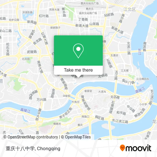 重庆十八中学 map