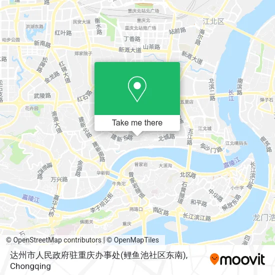 达州市人民政府驻重庆办事处(鲤鱼池社区东南) map