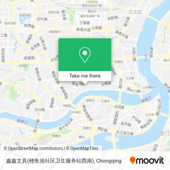鑫鑫文具(鲤鱼池社区卫生服务站西南) map