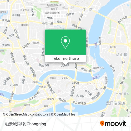 融景城尚峰 map