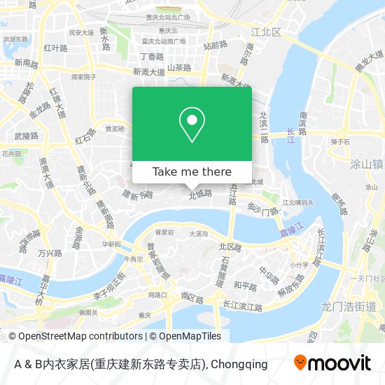 A & B内衣家居(重庆建新东路专卖店) map