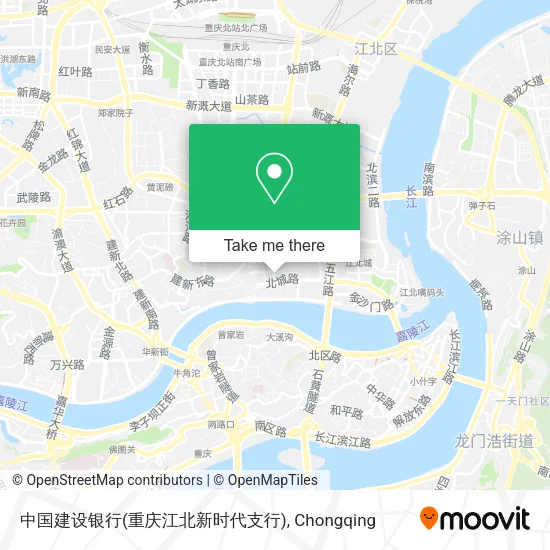 中国建设银行(重庆江北新时代支行) map