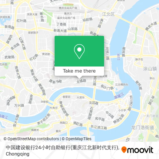 中国建设银行24小时自助银行(重庆江北新时代支行) map