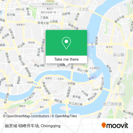 融景城-锦峰停车场 map