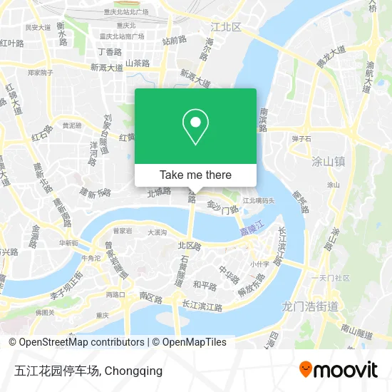 五江花园停车场 map