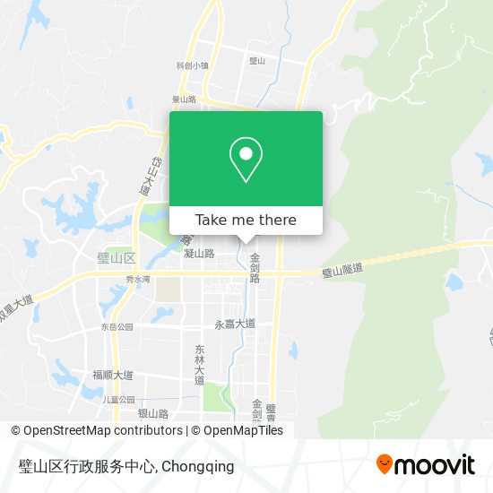 璧山区行政服务中心 map