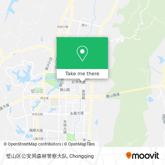 璧山区公安局森林警察大队 map
