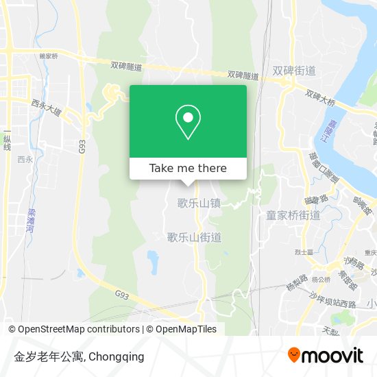 金岁老年公寓 map