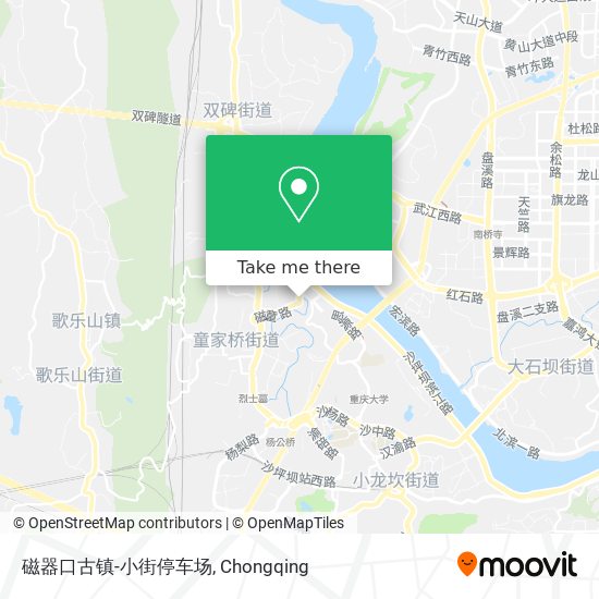 磁器口古镇-小街停车场 map