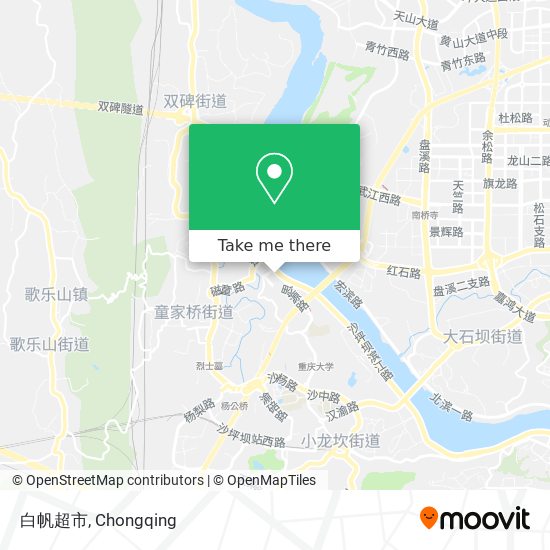 白帆超市 map