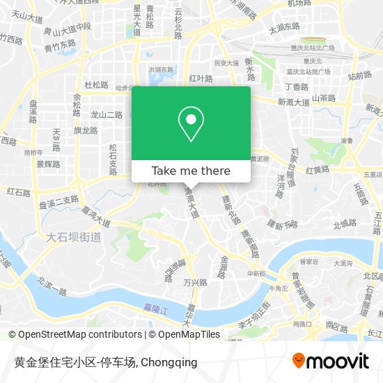 黄金堡住宅小区-停车场 map