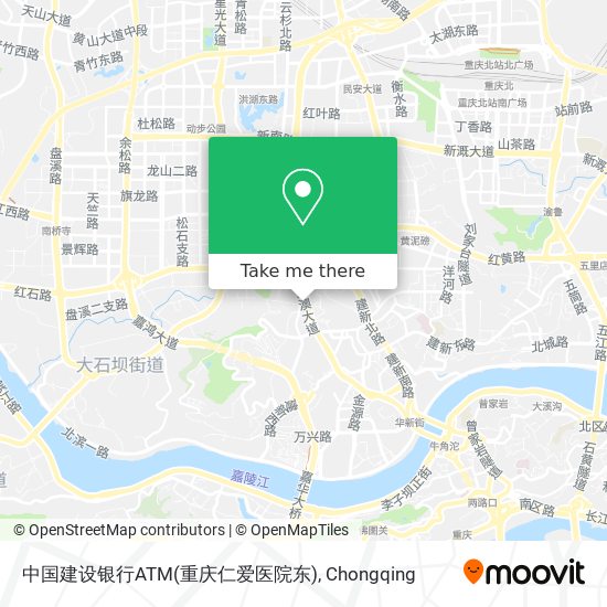 中国建设银行ATM(重庆仁爱医院东) map