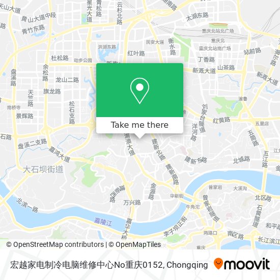 宏越家电制冷电脑维修中心No重庆0152 map