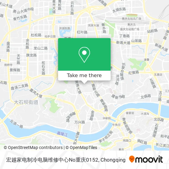 宏越家电制冷电脑维修中心No重庆0152 map