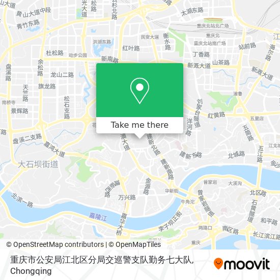 重庆市公安局江北区分局交巡警支队勤务七大队 map