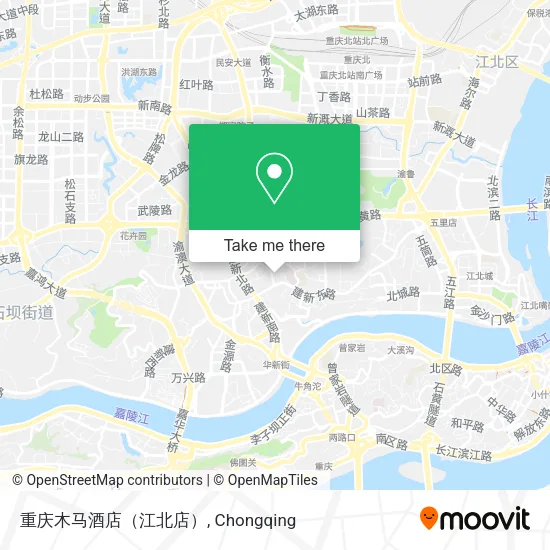 重庆木马酒店（江北店） map