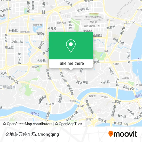 金地花园停车场 map