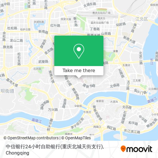 中信银行24小时自助银行(重庆北城天街支行) map