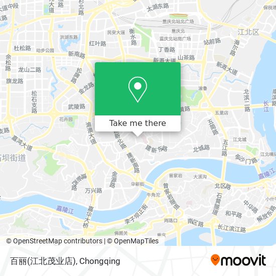 百丽(江北茂业店) map