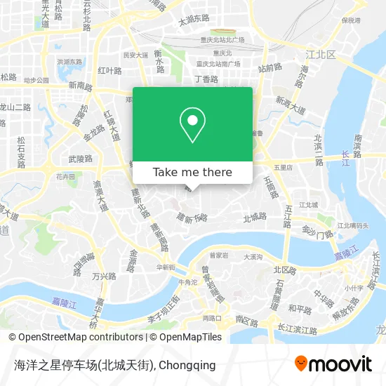 海洋之星停车场(北城天街) map