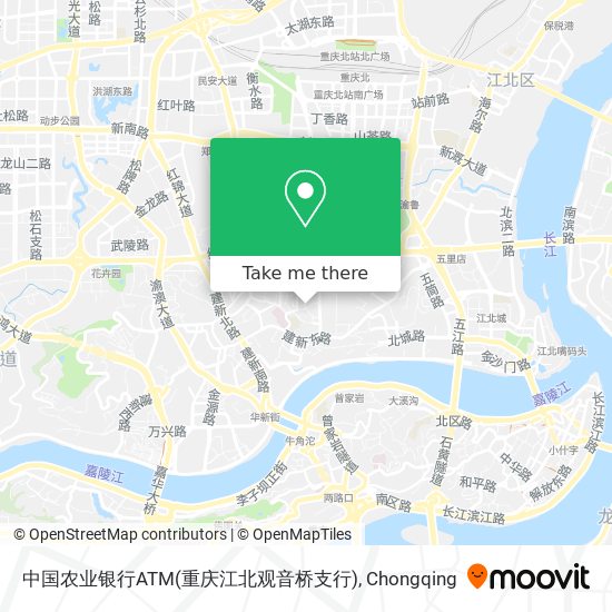 中国农业银行ATM(重庆江北观音桥支行) map