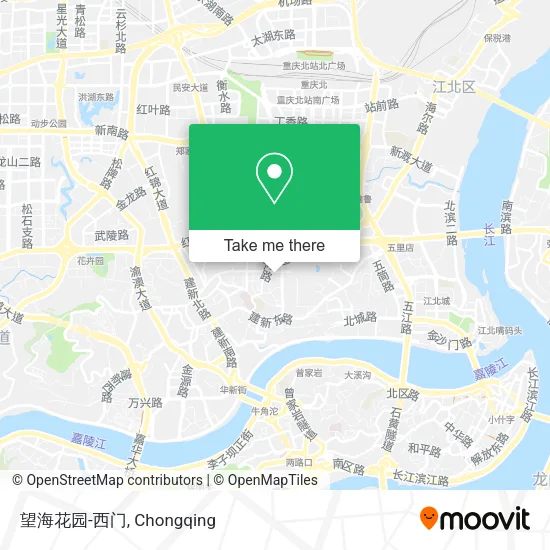 望海花园-西门 map