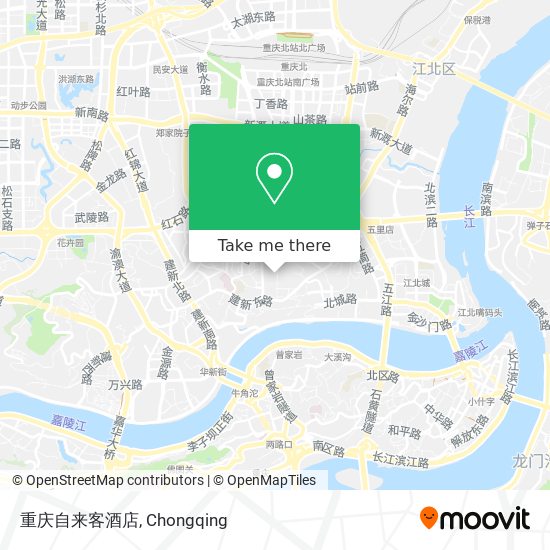 重庆自来客酒店 map