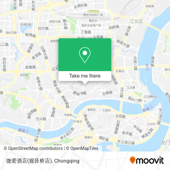 微爱酒店(观音桥店) map