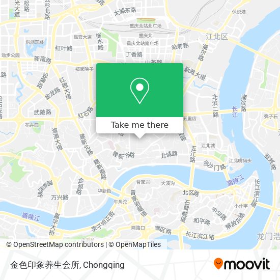 金色印象养生会所 map