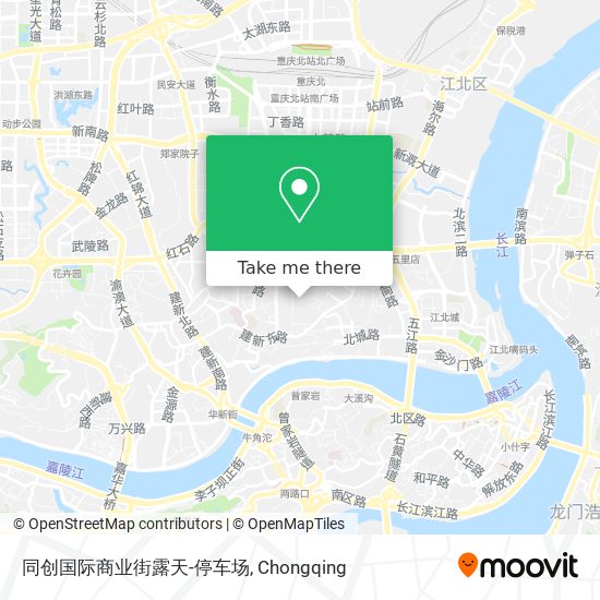 同创国际商业街露天-停车场 map