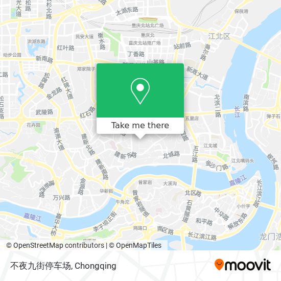 不夜九街停车场 map