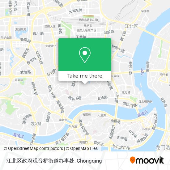 江北区政府观音桥街道办事处 map