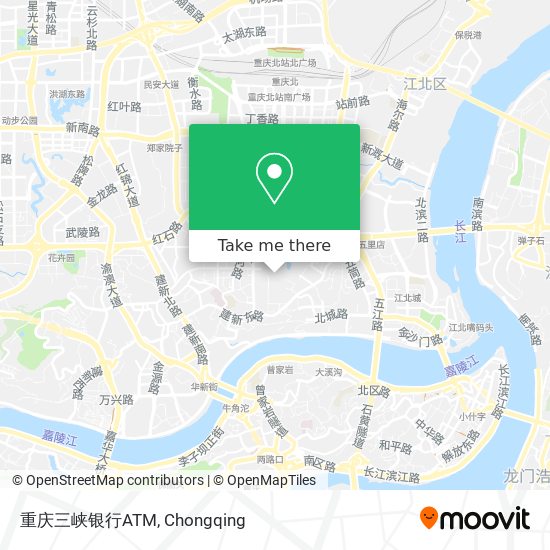 重庆三峡银行ATM map