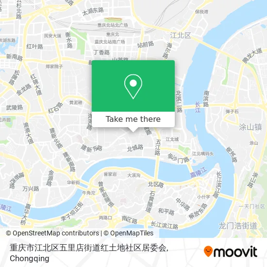 重庆市江北区五里店街道红土地社区居委会 map