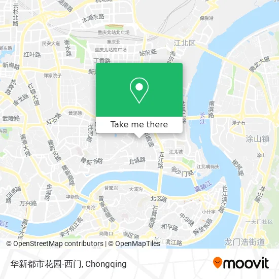 华新都市花园-西门 map