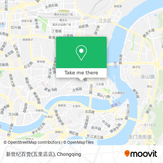 新世纪百货(五里店店) map