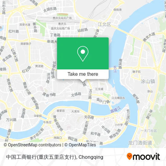 中国工商银行(重庆五里店支行) map