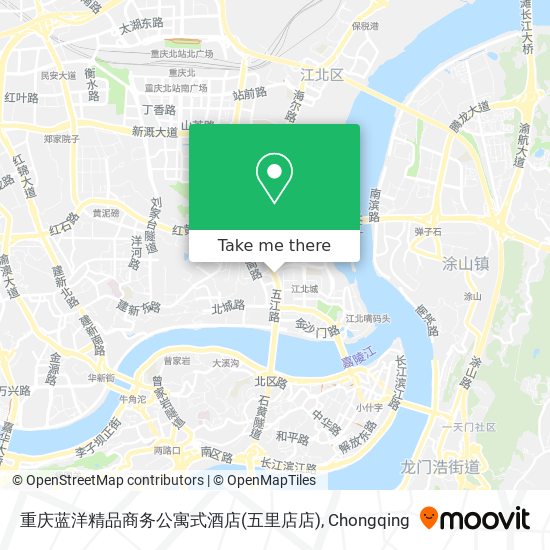 重庆蓝洋精品商务公寓式酒店(五里店店) map