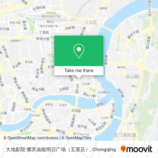 大地影院-重庆渝能明日广场（五里店） map