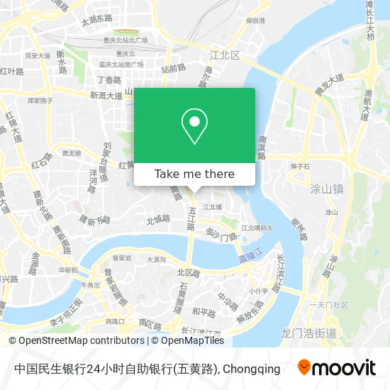 中国民生银行24小时自助银行(五黄路) map