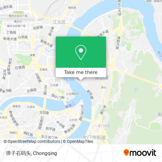 弹子石码头 map