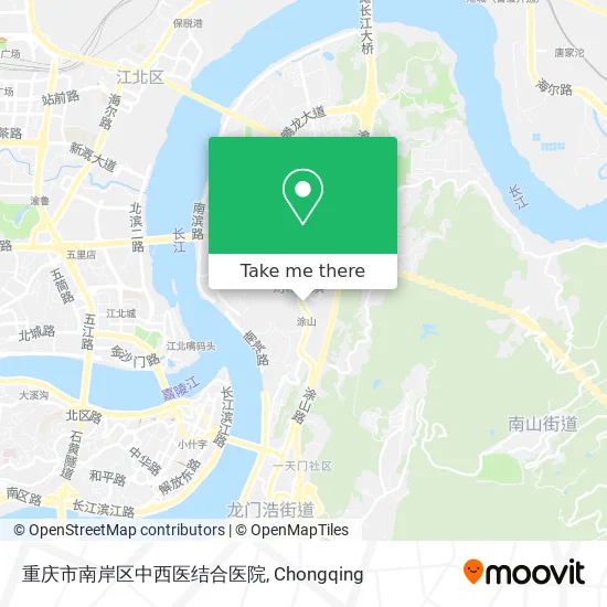 重庆市南岸区中西医结合医院 map