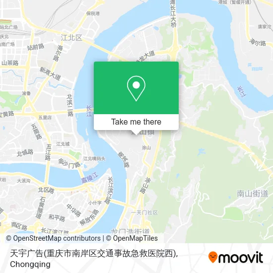 天宇广告(重庆市南岸区交通事故急救医院西) map