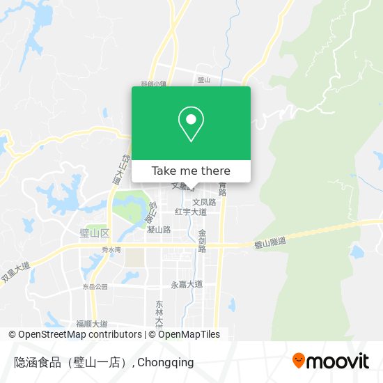 隐涵食品（璧山一店） map