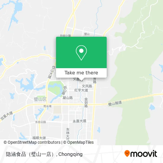 隐涵食品（璧山一店） map