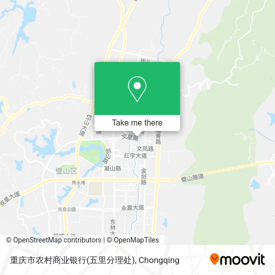 重庆市农村商业银行(五里分理处) map