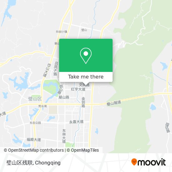 璧山区残联 map