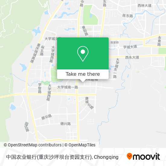 中国农业银行(重庆沙坪坝台资园支行) map
